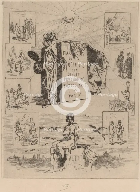 Frontispiece: The Dregs of Society (Les bas-fonds de la societe), 1864. Creator: Félicien Rops.