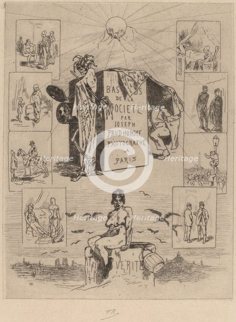 Frontispiece: The Dregs of Society (Les bas-fonds de la societe), 1864. Creator: Félicien Rops.