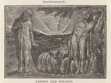 Frontispiece: Thenot and Colinet, 1821. Creator: William Blake