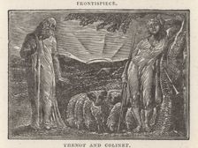 Frontispiece: Thenot and Colinet, 1821. Creator: William Blake