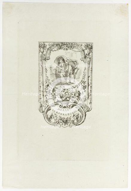 Frontispiece to Margot, la ravaudeuse, 1868. Creator: Félicien Rops.