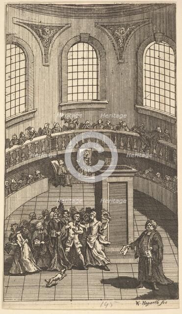 Frontispiece to Nicholas Amhurst's "Terrae-Filius", June 1726. Creator: William Hogarth.