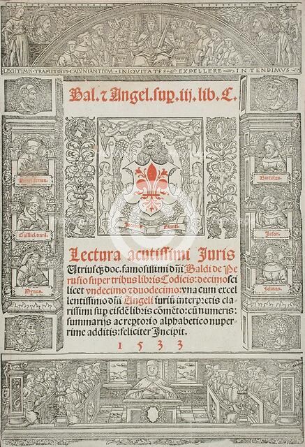 Frontispiece to a Book about the Law, 1533. Creator: Unknown.