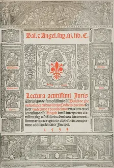Frontispiece to a Book about the Law, 1533. Creator: Unknown