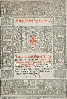 Frontispiece to a Book about the Law, 1533. Creator: Unknown