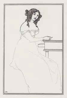 Frontispiece to A Book of Bargains by Vincent O'Sullivan, 1896. Creator: Aubrey Beardsley