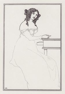 Frontispiece to A Book of Bargains by Vincent O'Sullivan, 1896. Creator: Aubrey Beardsley
