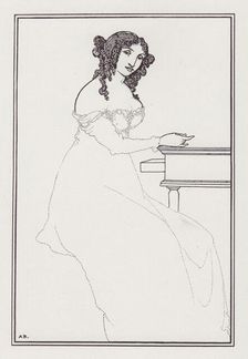 Frontispiece to A Book of Bargains by Vincent O'Sullivan, 1896. Creator: Aubrey Beardsley