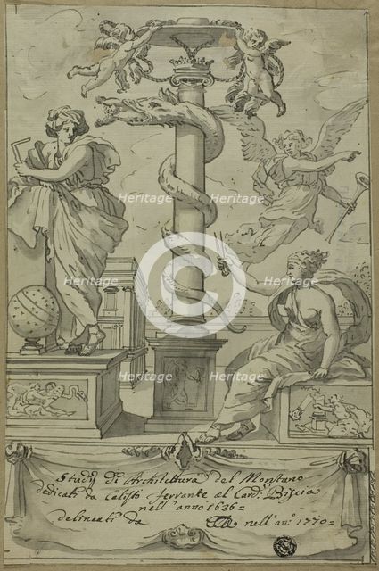 Frontispiece to Book of Architectural Studies, n.d. Creator: Unknown.