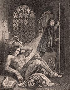 Frontispiece to Frankenstein by Mary Shelley, 1831