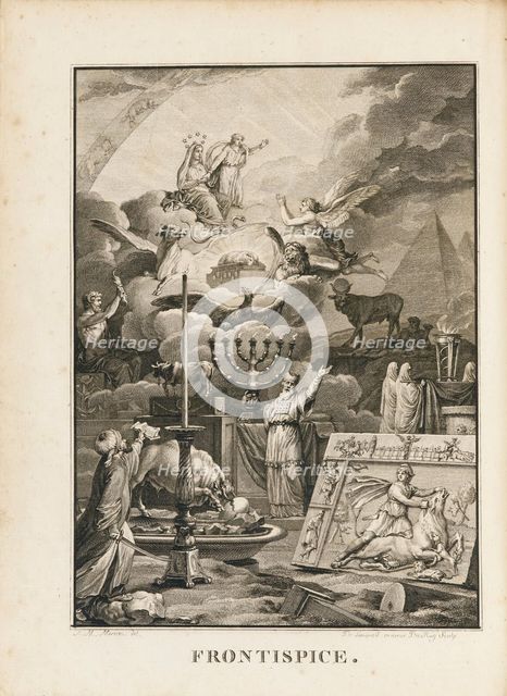 Frontispiece to Freemasonry by Alexandre Lenoir.
