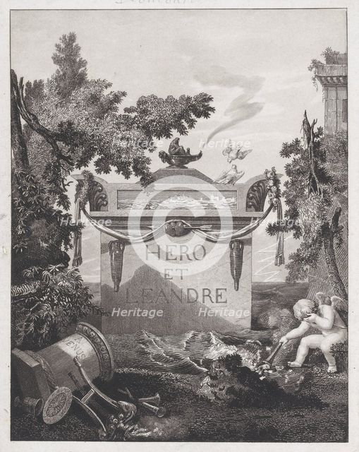 Frontispiece to "Hero and Leander", 1801. Creator: Philibert Louis Debucourt.