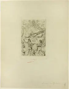 Frontispiece to La messe de Gnide, 1881. Creator: Félicien Rops