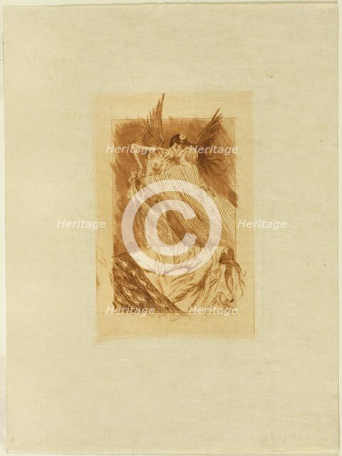 Frontispiece to Les baisers morts, 1893. Creator: Félicien Rops.