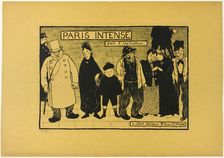 Frontispiece to Paris Intense, 1894. Creator: Félix Vallotton