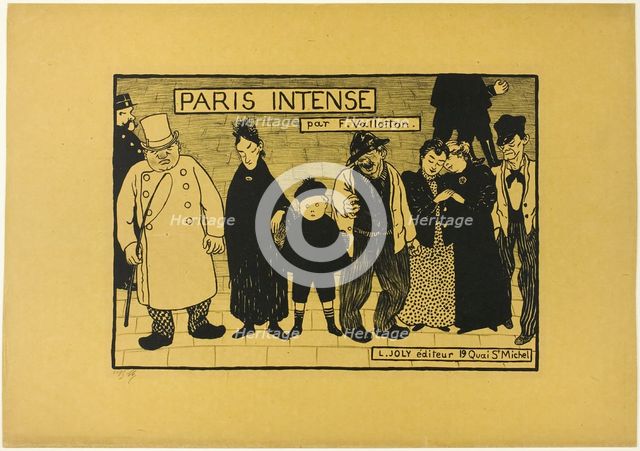 Frontispiece to Paris Intense, 1894. Creator: Félix Vallotton.