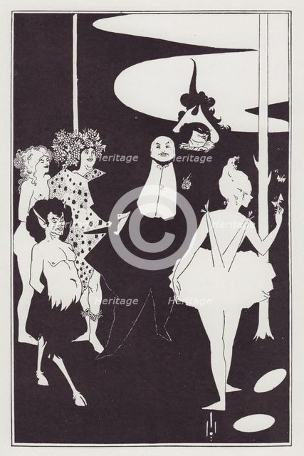 Frontispiece to "Plays" by John Davidson, 1893. Creator: Aubrey Beardsley.