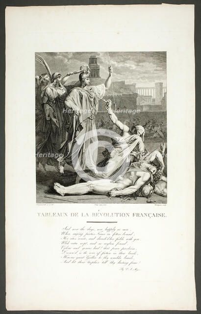 Frontispiece to the Tableaux de la révolution française, published 1804. Creators: Claude Nicolas Malapeau, Jacques Joseph Coiny.