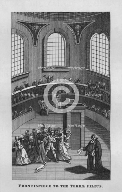 'Frontispiece to the Terrae Filius', 1808, (1827). Creator: Thomas Cook.