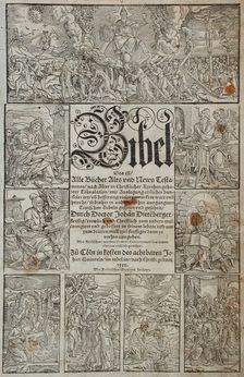 Frontispiece to the Bible, 1550. Creator: John Dieterberger