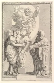 Frontispiece to the Bible, 1642. Creator: Claude Mellan