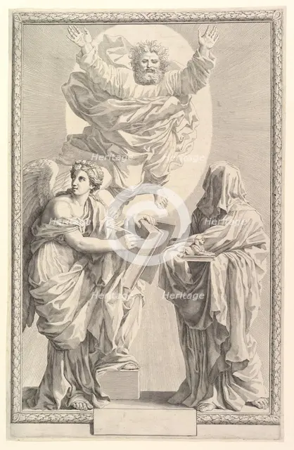 Frontispiece to the Bible, 1642. Creator: Claude Mellan.