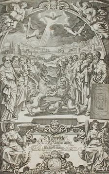 Frontispiece to the Book of Prophets, 17th century. Creator: Matthaus Merian
