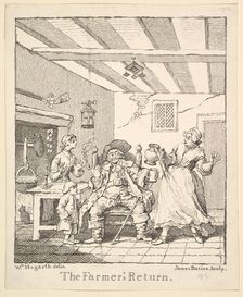 Frontispiece to "The Farmer's Return", March 1762. Creator: James Basire I