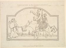 Frontispiece to "The Jacobite's Journal", November 27, 1781. Creator: Richard Livesay