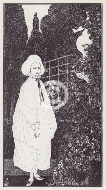Frontispiece to The Pierrot of the Minute, 1897. Creator: Aubrey Beardsley.
