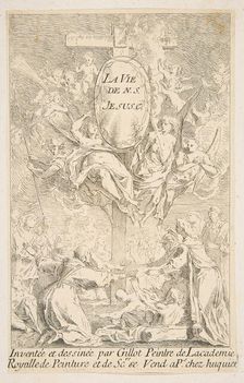 Frontispiece to the series The Life of Christ.n.d. Creators: Claude Gillot, Jacques Gabriel Huquier