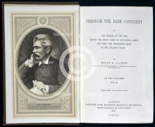 Frontispiece to Through the Dark Continent, by Henry Morton Stanley, 1878. Artist: Unknown