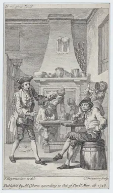 Frontispiece to Tobias Smollett's Roderick Random, 1748. Creator: Charles Grignion