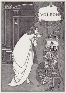 Frontispiece to Volpone by Ben Jonson, 1898. Creator: Aubrey Beardsley