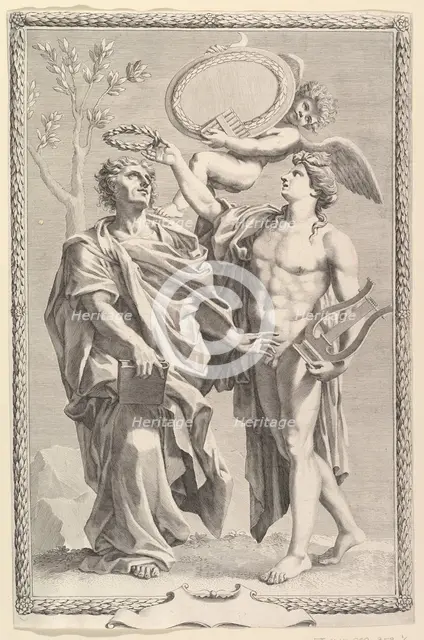 Frontispiece: Virgil, Publii Virgilii Maronis Opera, 1641. Creator: Claude Mellan.