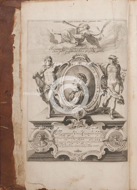 Frontispiece with Portrait of Ovid, Metamorphoses, Oxford, 1632. Artist: Anonymous  