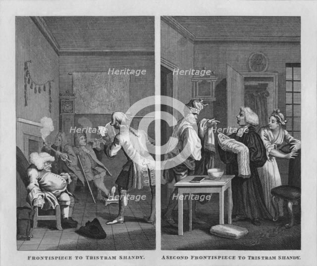 Frontispieces to Tristram Shandy, 1808, (1827). Creator: Thomas Cook.