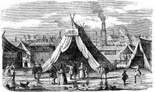 Frost Fair on the Thames at London, 1734-1740 (1838)