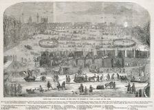 Frost Fair on the Thames in the Reign of Charles II London, 1683