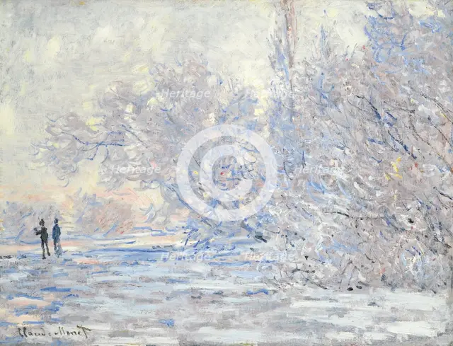 Frost in Giverny (Le Givre à Giverny), 1885. Artist: Monet, Claude (1840-1926)