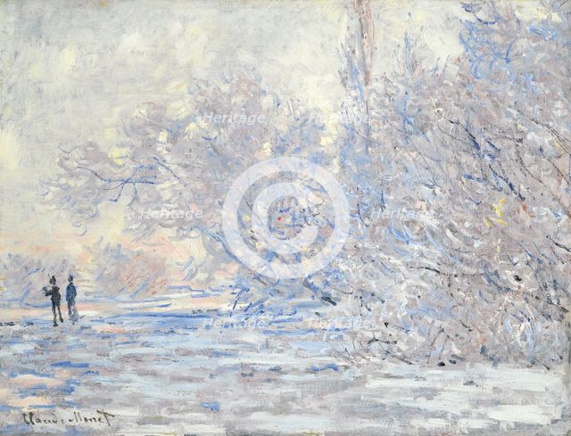 Frost in Giverny (Le Givre à Giverny), 1885. Artist: Monet, Claude (1840-1926)