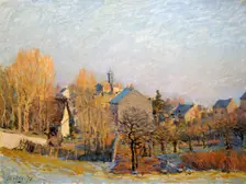 Frost in Louveciennes 1873. Artist: Alfred Sisley
