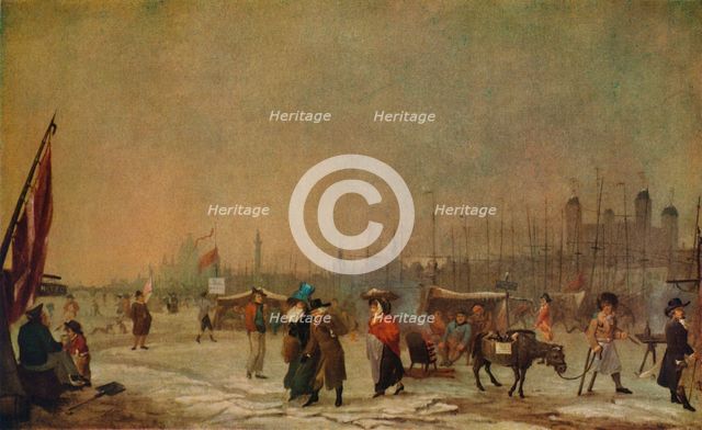 'Frost on the Thames', 1788-1789, (1930). Creator: Samuel Collings.