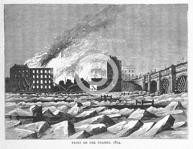 Frost on the Thames, 1814, (1897).  Creator: Unknown.