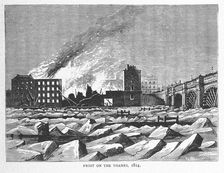 Frost on the Thames, 1814, (1897). Creator: Unknown