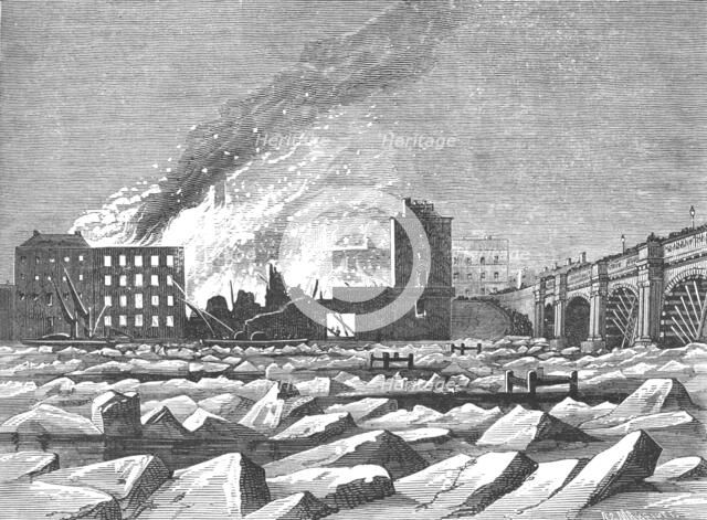 Frost on the Thames, 1897. Artist: J Quartley.