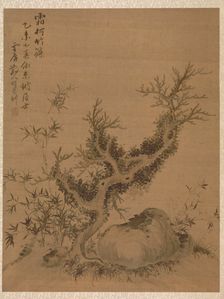 Frosted Branches and Dwarf Bamboo, in the Style of Su Shih, 1775. Creator: Zhai Dakun (Chinese, d. 1804)