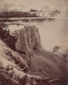 Frozen Falls, c. 1880. Creator: Charles Bierstadt
