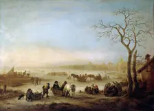 Frozen Lake 1648. Creator: Ostade, Isaac van