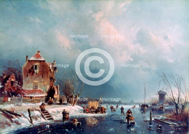 'Frozen River', 1787-1870. Artist: Andreas Schelfhout